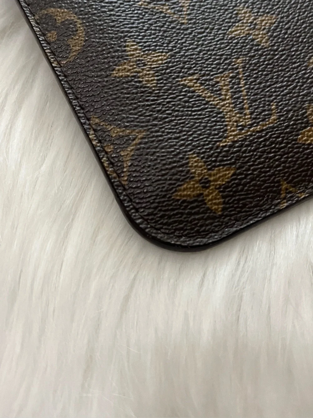 LOUIS VUITTON Monogram Brown Pouchette Hobo Mini Bag Pouch Baguette - Picture 6 of 13